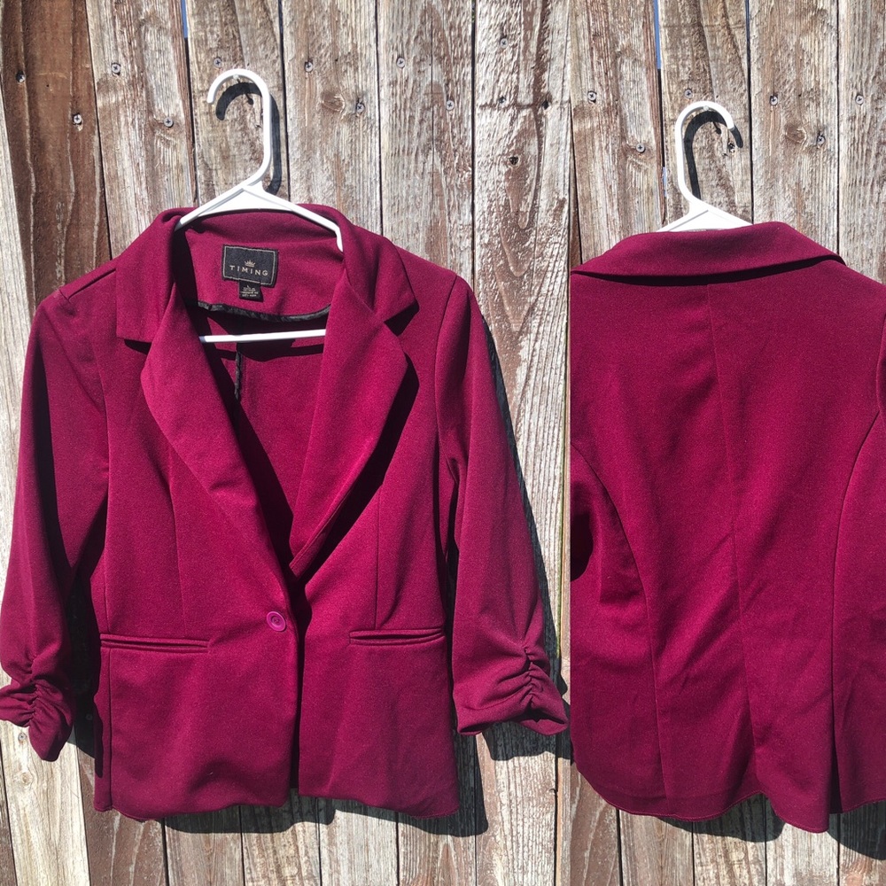 Burgundy Blazer